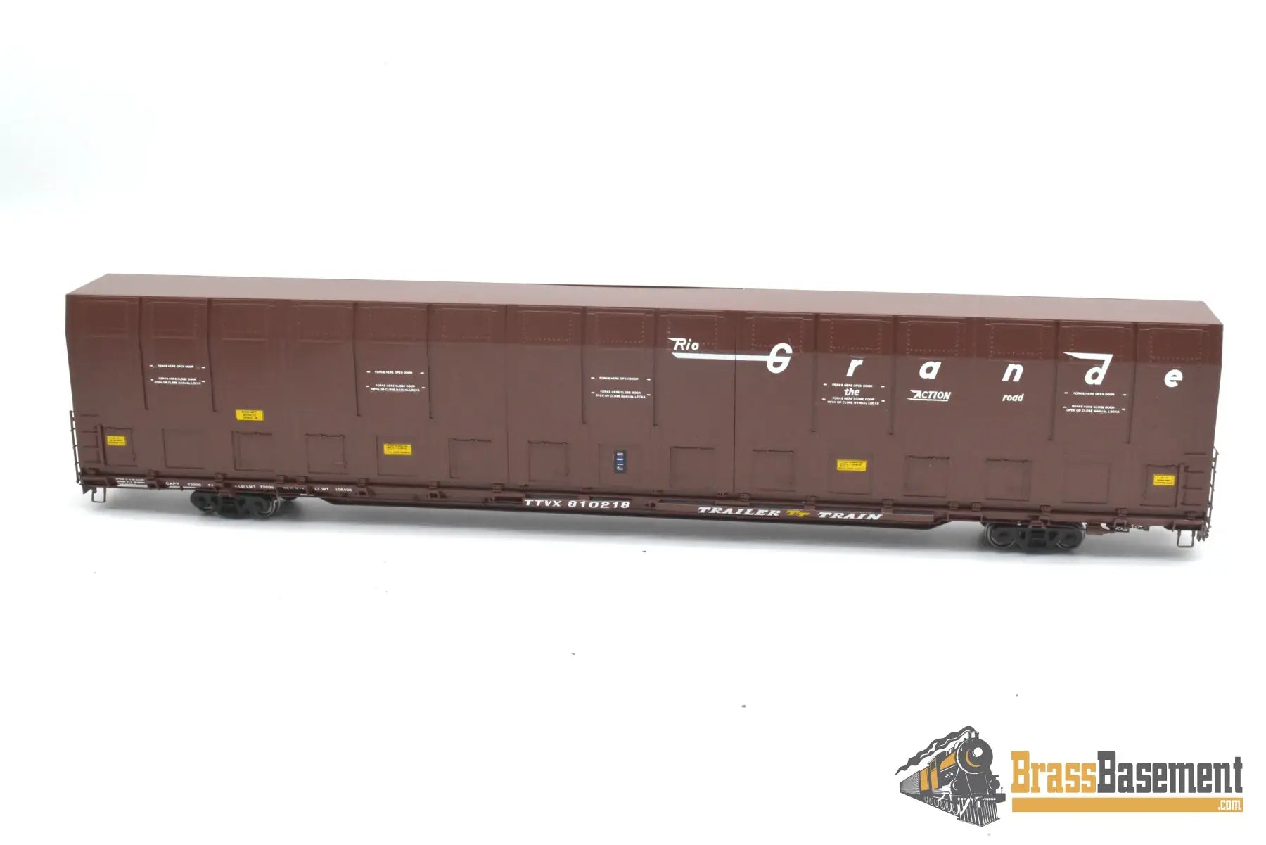HO Brass - OMI 3010.10 Rio Grande DRGW #810218 Vert-A-Pac Auto Carrier - FP Brown Freight