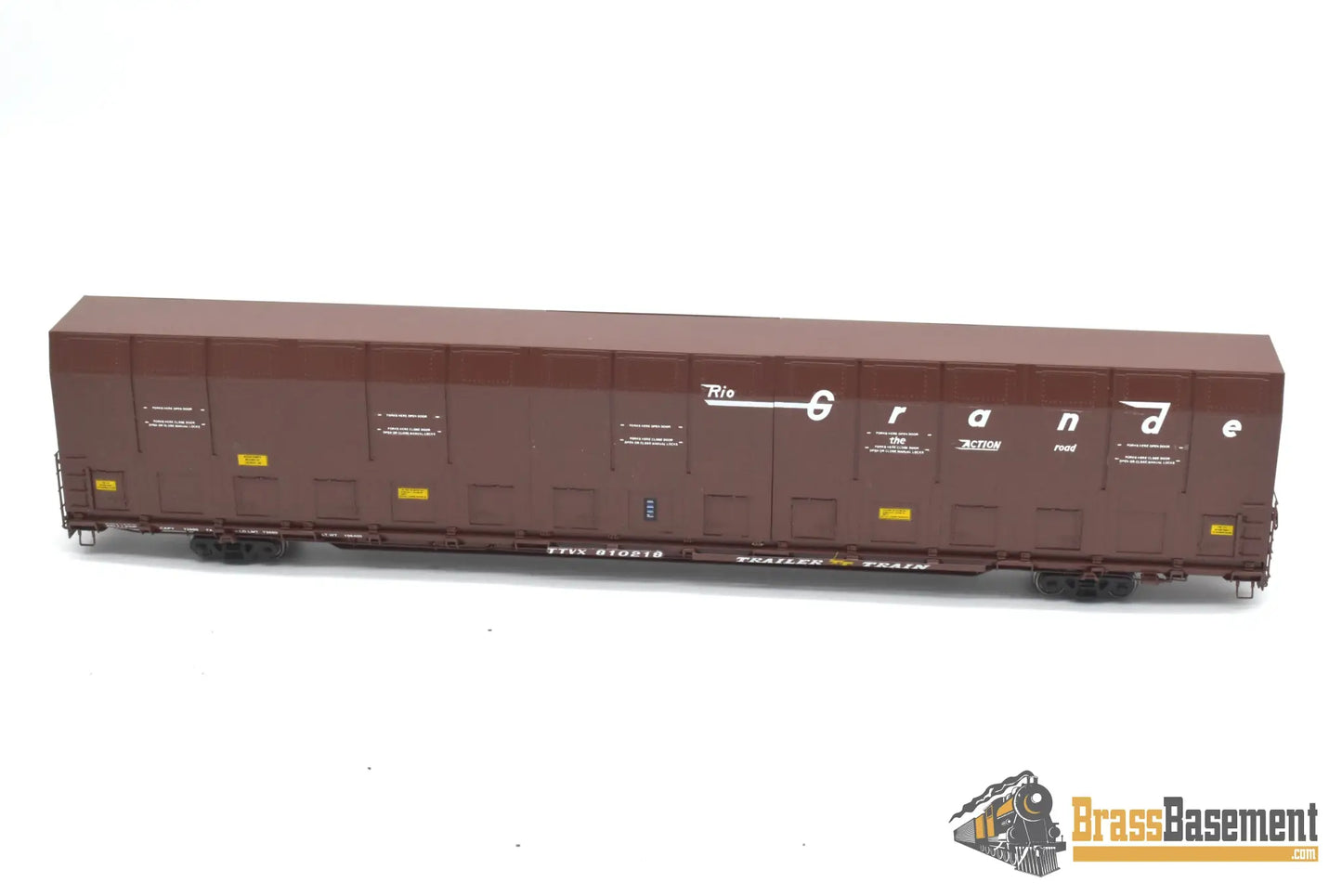HO Brass - OMI 3010.10 Rio Grande DRGW #810218 Vert-A-Pac Auto Carrier - FP Brown Freight