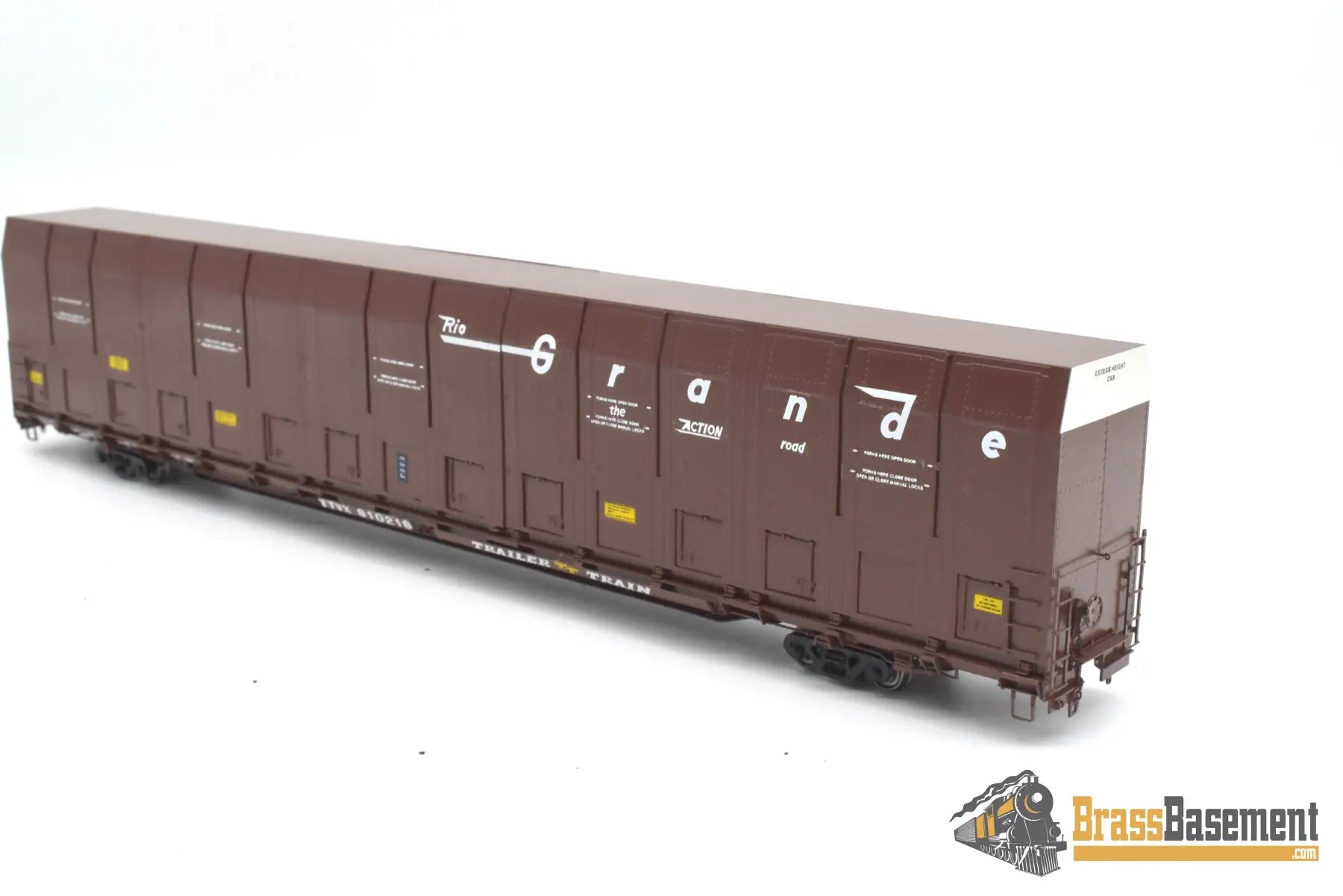 HO Brass - OMI 3010.10 Rio Grande DRGW #810218 Vert-A-Pac Auto Carrier - FP Brown Freight