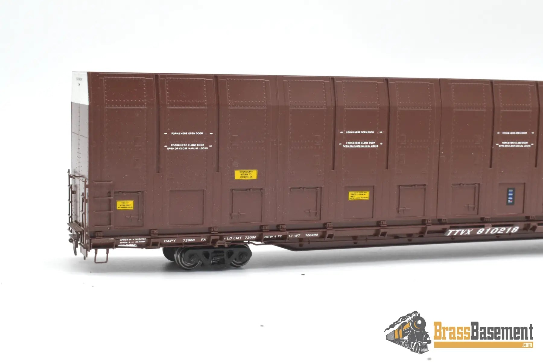 HO Brass - OMI 3010.10 Rio Grande DRGW #810218 Vert-A-Pac Auto Carrier - FP Brown Freight