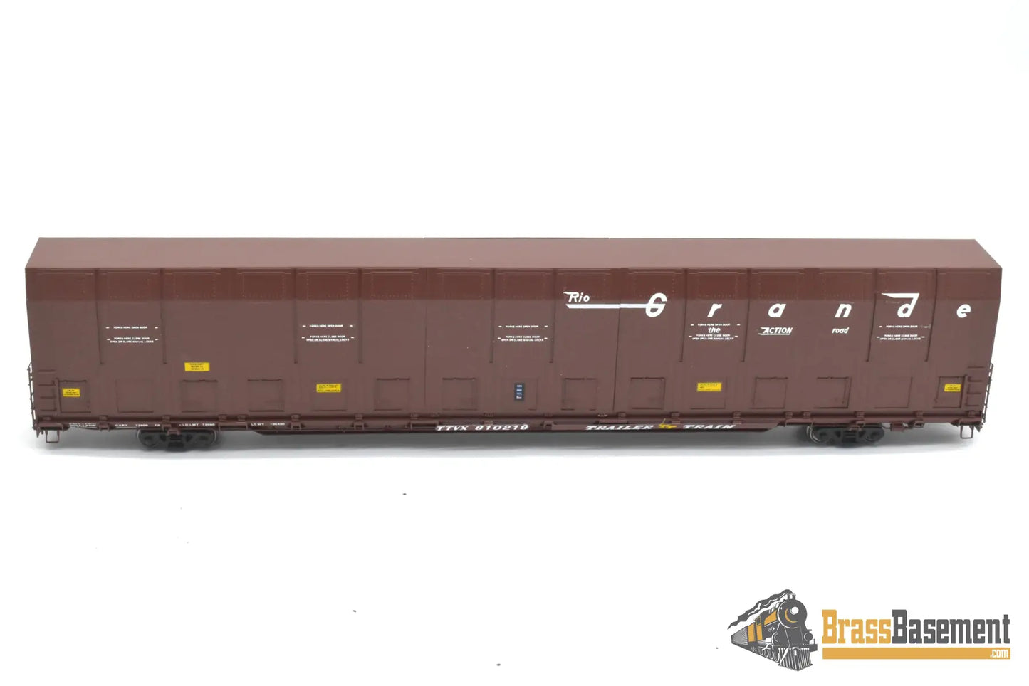 HO Brass - OMI 3010.10 Rio Grande DRGW #810218 Vert-A-Pac Auto Carrier - FP Brown Freight