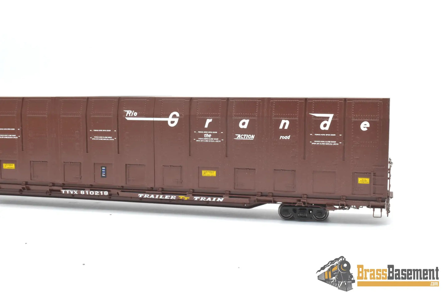 HO Brass - OMI 3010.10 Rio Grande DRGW #810218 Vert-A-Pac Auto Carrier - FP Brown Freight