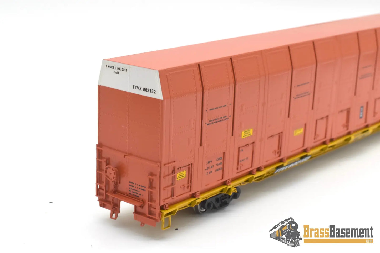 HO Brass - OMI 3010.11 Rio Grande DRGW #802152 Vert-A-Pac Auto Carrier - FP Orange Freight