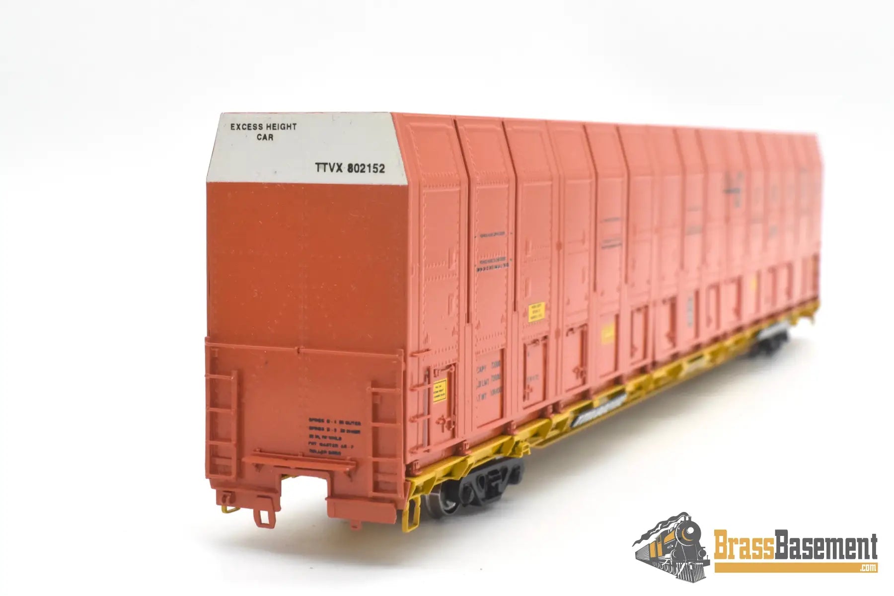 HO Brass - OMI 3010.11 Rio Grande DRGW #802152 Vert-A-Pac Auto Carrier - FP Orange Freight