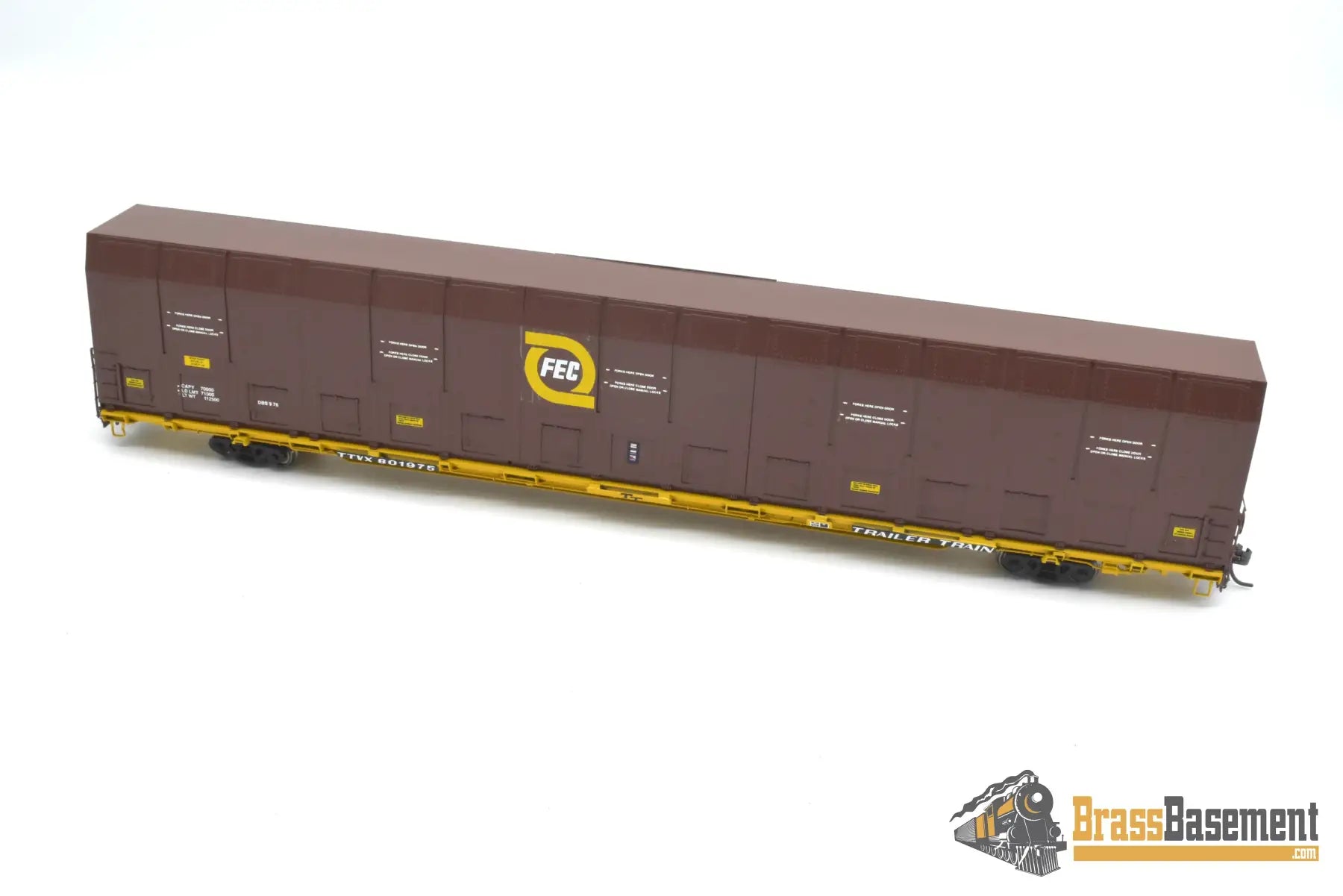 HO Brass - OMI 3010.3 Florida East Coast FEC Vert-A-Pac Auto Carrier - FP Brown Freight