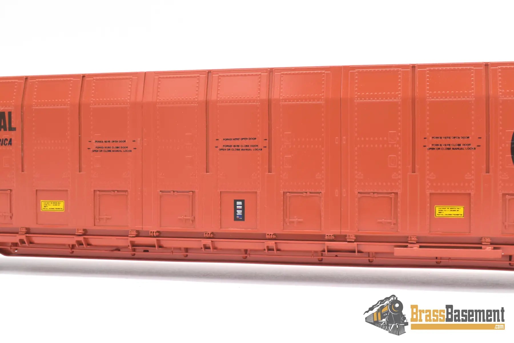 Ho Brass - Omi 3010.4 Illinois Central Ic #934006 Vert-A-Pac Auto Carrier Fp Orange Freight