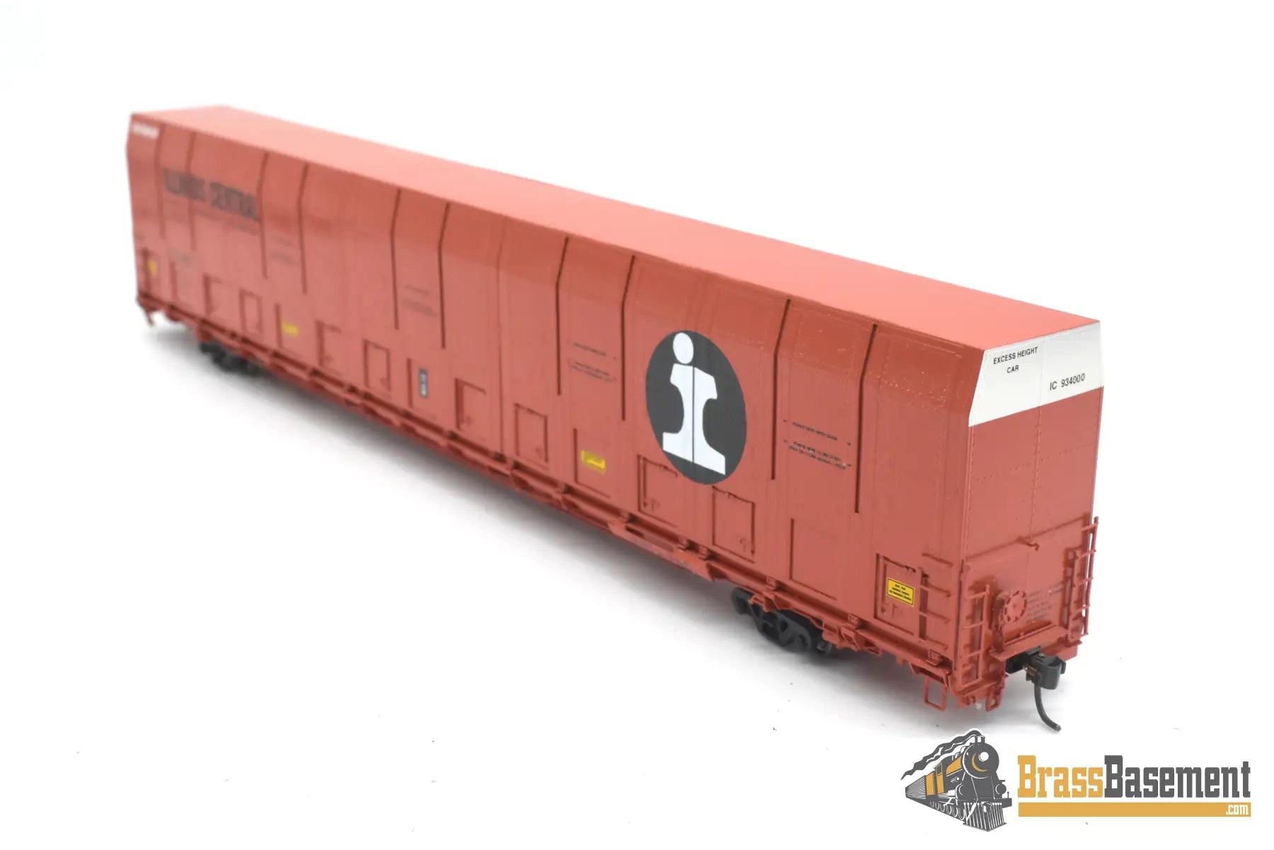 HO Brass - OMI 3010.4 Illinois Central IC Vert-A-Pac Auto Carrier - FP Orange - 2 Available Freight