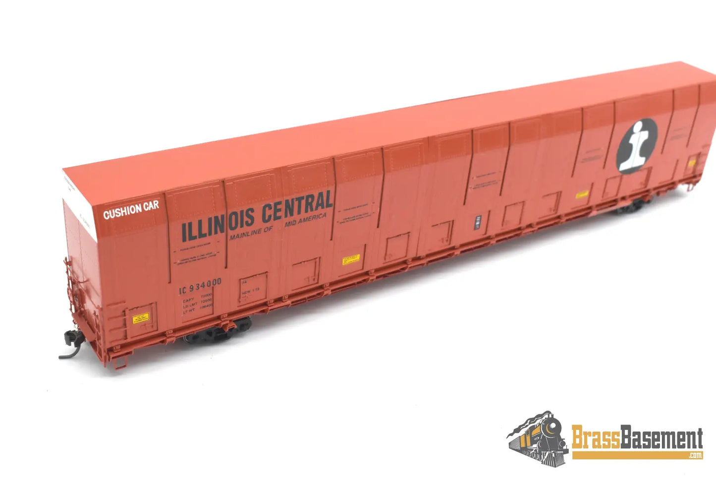 HO Brass - OMI 3010.4 Illinois Central IC Vert-A-Pac Auto Carrier - FP Orange - 2 Available Freight
