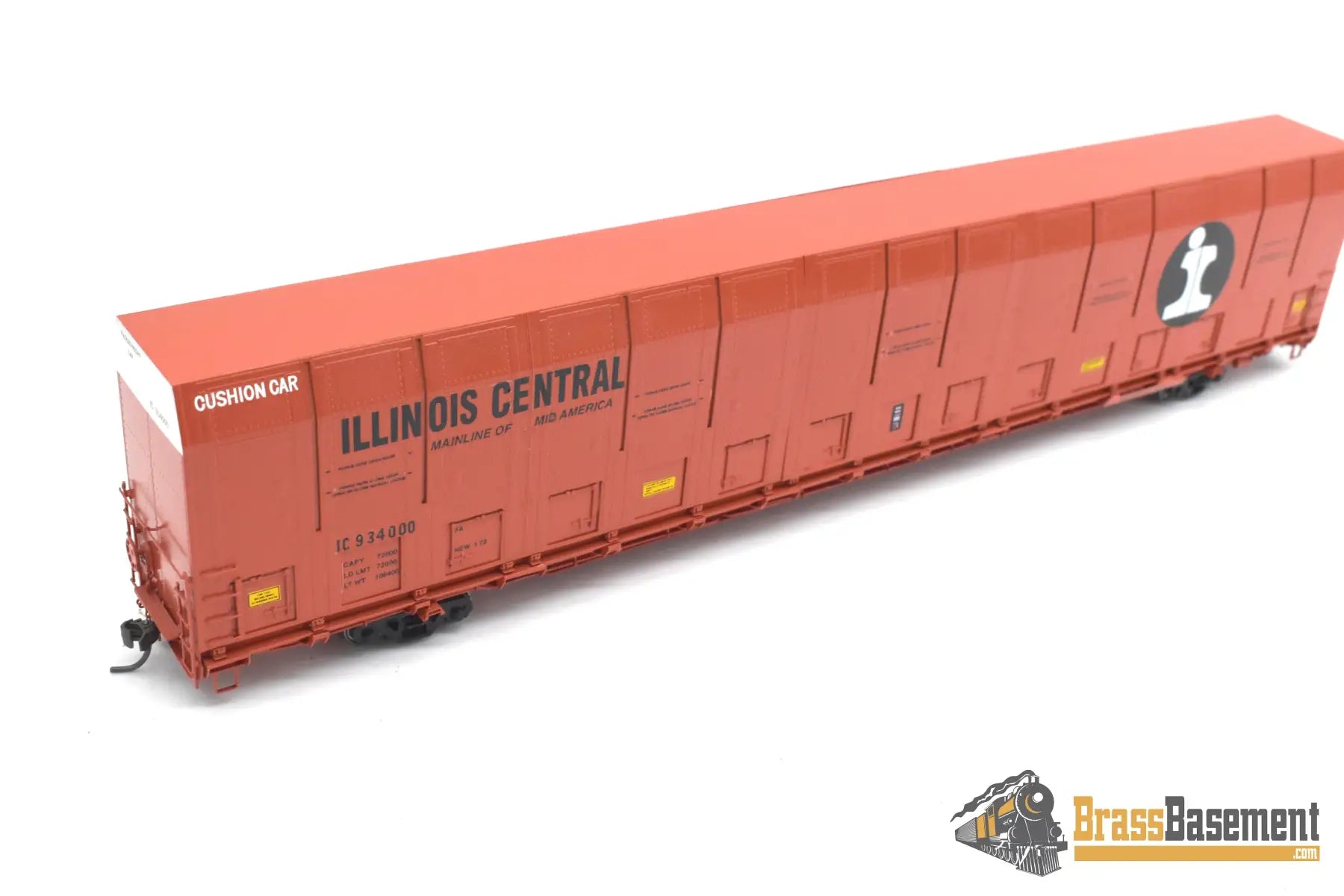 HO Brass - OMI 3010.4 Illinois Central IC Vert-A-Pac Auto Carrier - FP Orange - 2 Available Freight