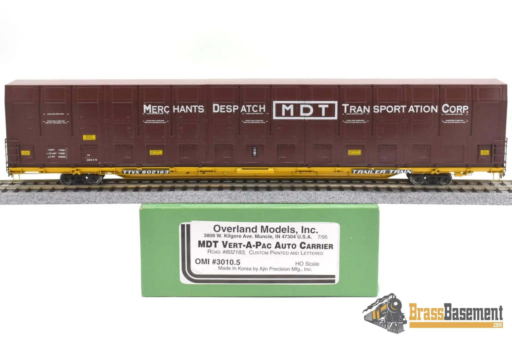 HO Brass - OMI 3010.5 Merchants Despatch Transportation Corp MDT Vert ...