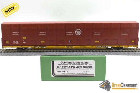 Ho Brass - Omi 3010.6 Missouri Pacific Mp Ttvx #801982 Vert-A-Pac Auto Carrier Fp Freight