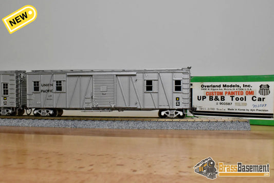 HO Brass – OMI 3011.2 – Union Pacific B&B Tool Car #903587 – CPOMI Silver - Brass Maintenance-of-Way Car