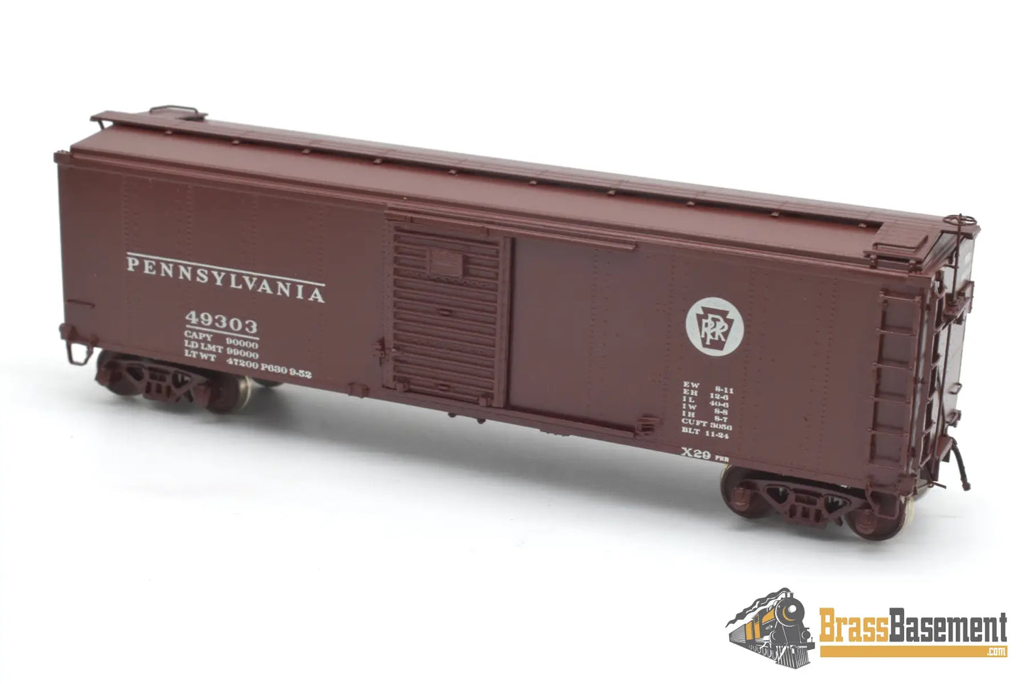HO Brass - OMI 3013.1 Overland Pennsylvania RR PRR X-29 #49303 Corrugated Ends - CPOMI Freight