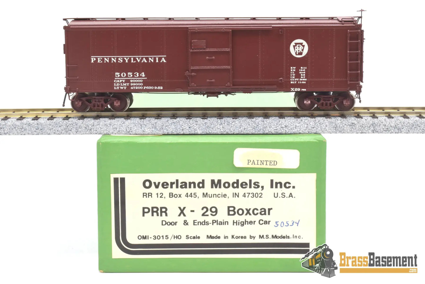 Ho Brass - Omi 3015.1 Overland Pennsylvania Rr Prr X - 29 #50534 Cpomi Freight