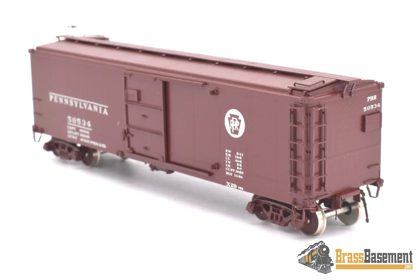 Ho Brass - Omi 3015.1 Overland Pennsylvania Rr Prr X - 29 #50534 Cpomi Freight