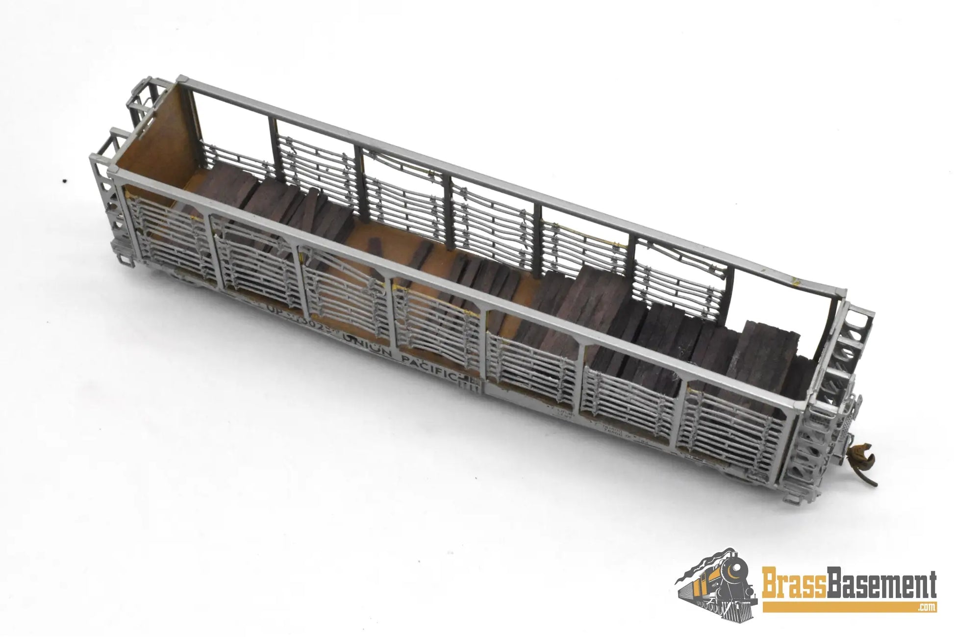 HO Brass – OMI 3022 – Union Pacific F-70-1 Tie Car #913025 – Custom Painted - Brass Maintenance-of-Way Car