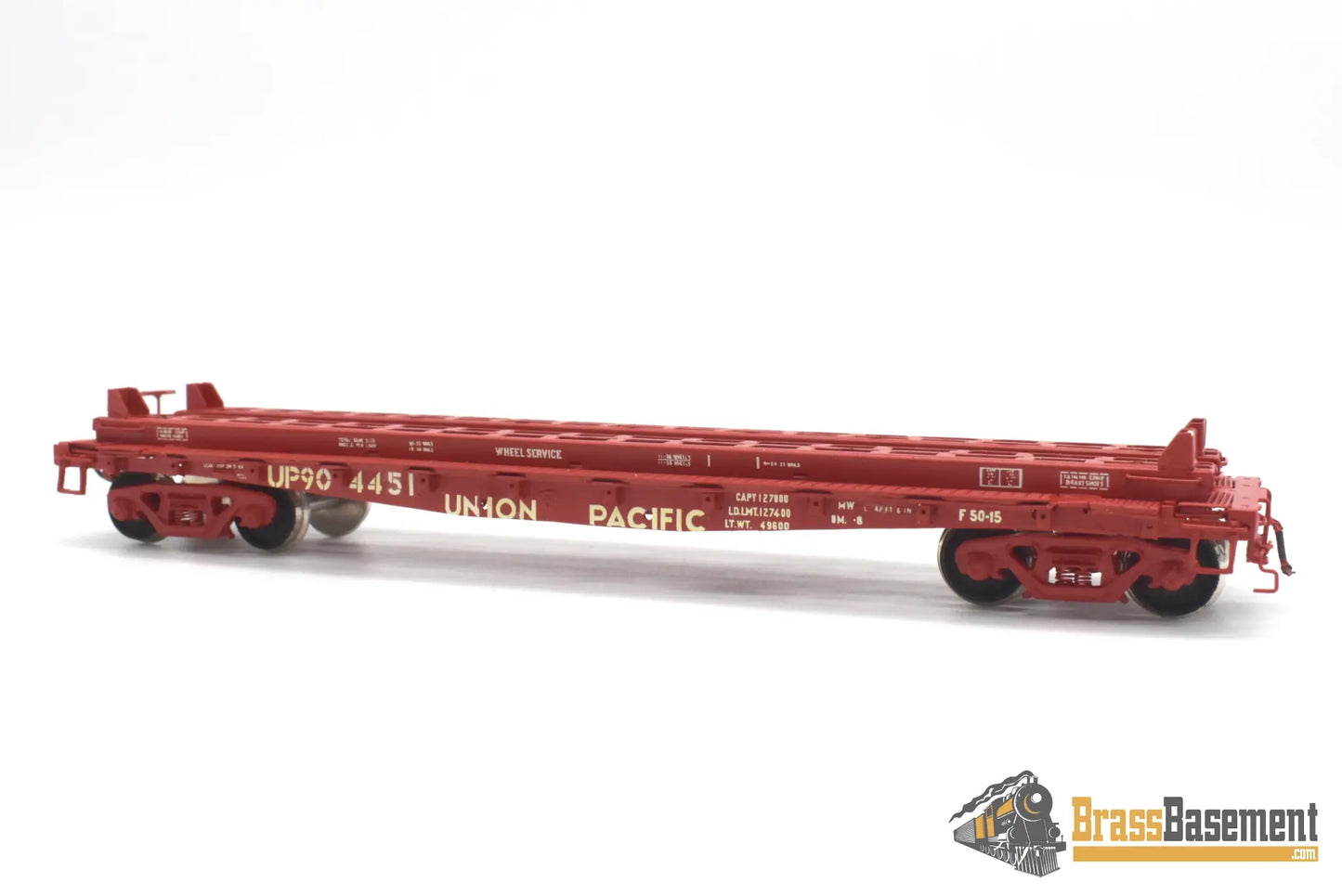 Ho Brass - Omi 3024.1 Union Pacific Up 42’ Wheel Transport Flat Car F-50-15 Cpomi Freight