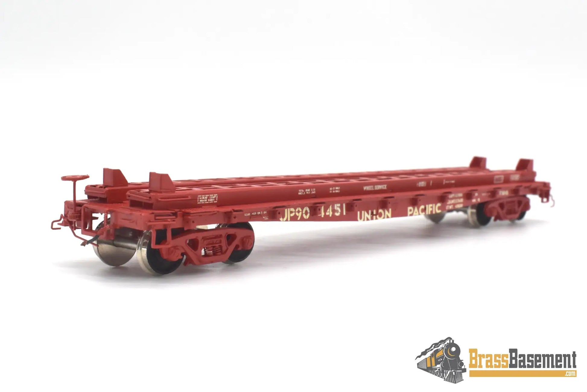 Ho Brass - Omi 3024.1 Union Pacific Up 42’ Wheel Transport Flat Car F-50-15 Cpomi Freight