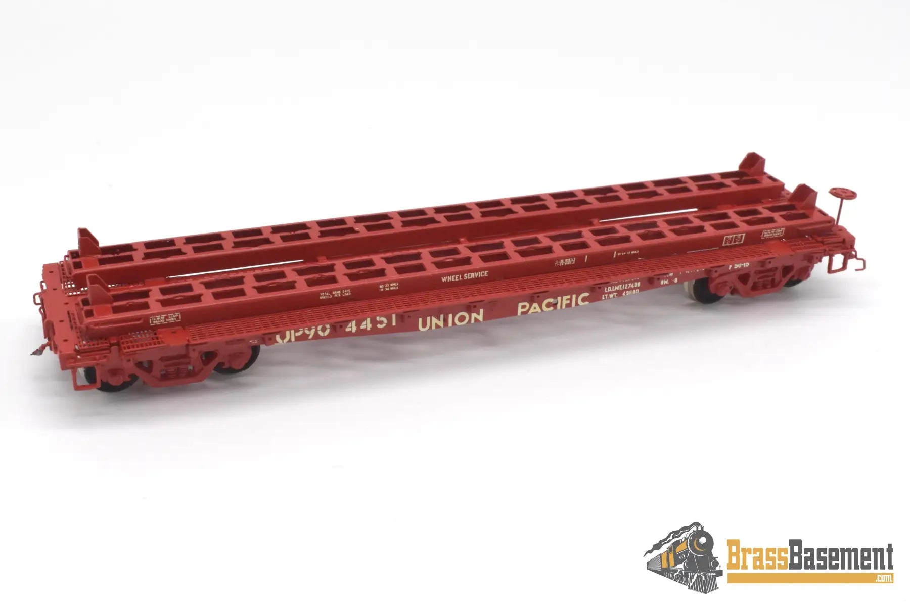 Ho Brass - Omi 3024.1 Union Pacific Up 42’ Wheel Transport Flat Car F-50-15 Cpomi Freight