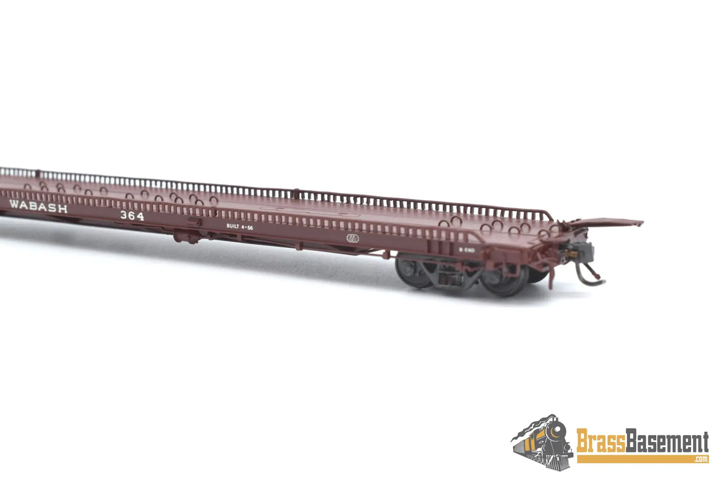 Ho Brass - Omi 3033.2 F - 39 Wabash Tructrain Flat Car #364 Custom Painted Freight