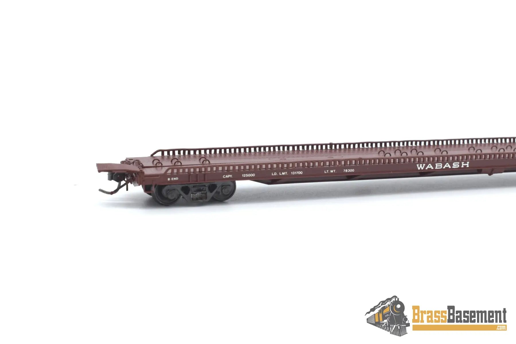 Ho Brass - Omi 3033.2 F - 39 Wabash Tructrain Flat Car #364 Custom Painted Freight
