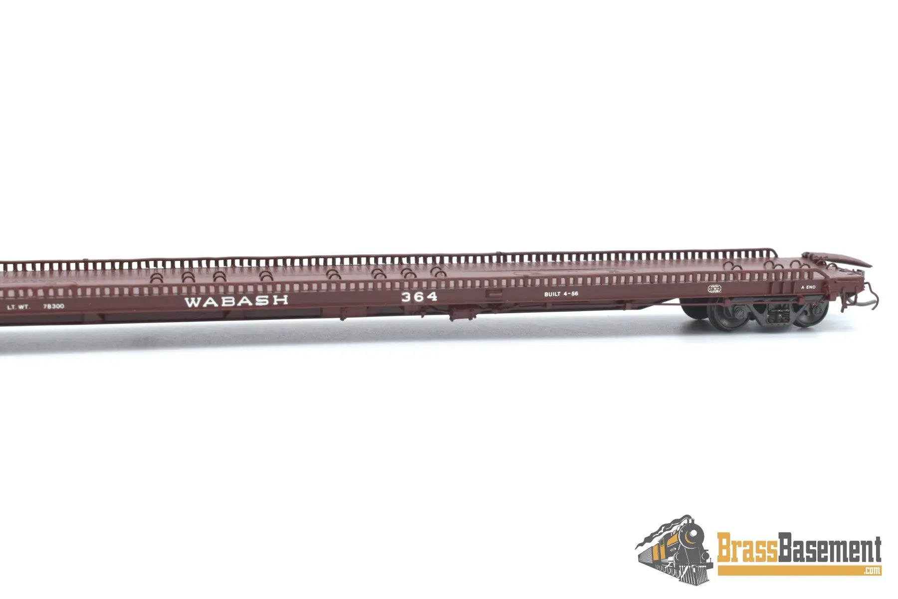 Ho Brass - Omi 3033.2 F - 39 Wabash Tructrain Flat Car #364 Custom Painted Freight