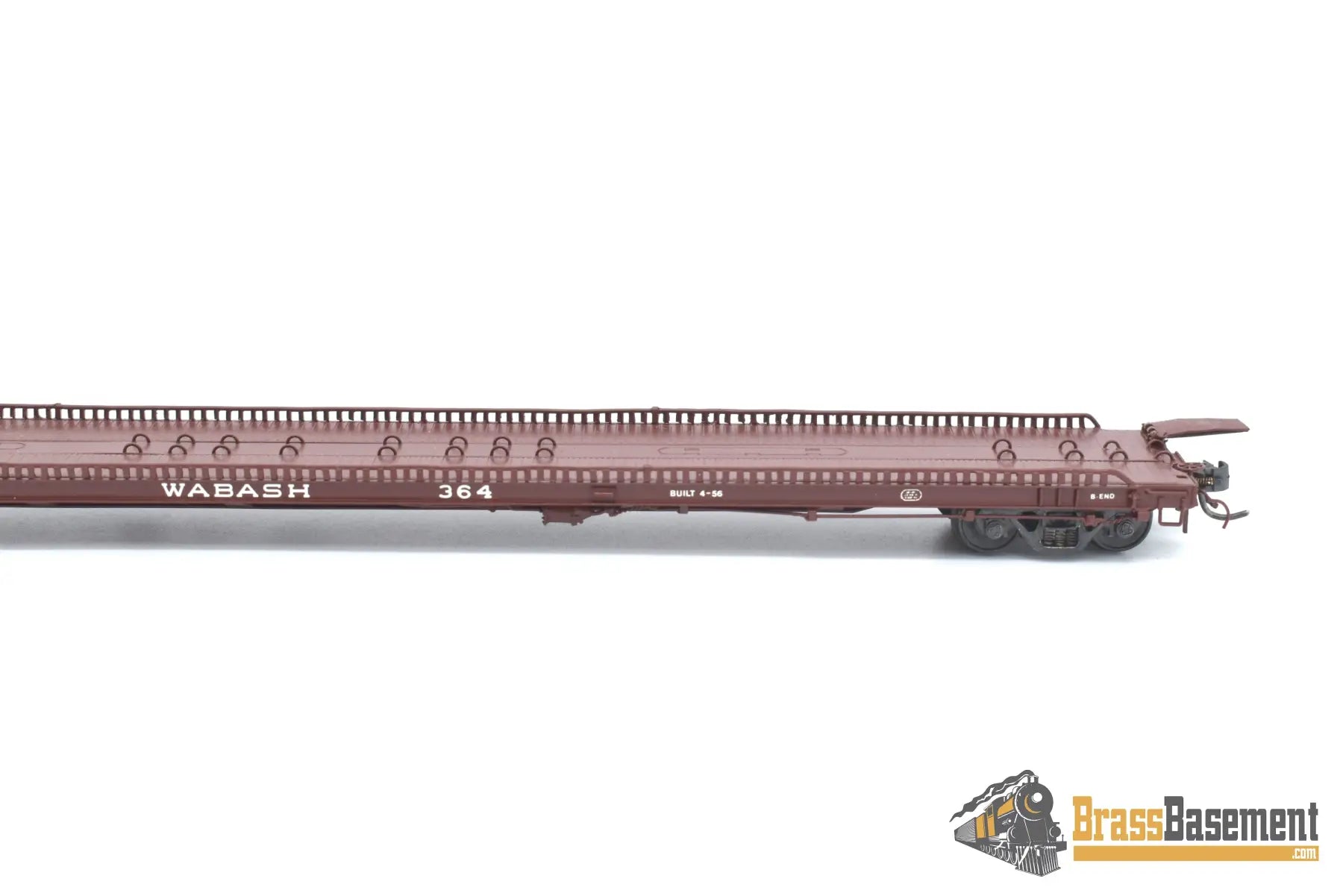 Ho Brass - Omi 3033.2 F - 39 Wabash Tructrain Flat Car #364 Custom Painted Freight