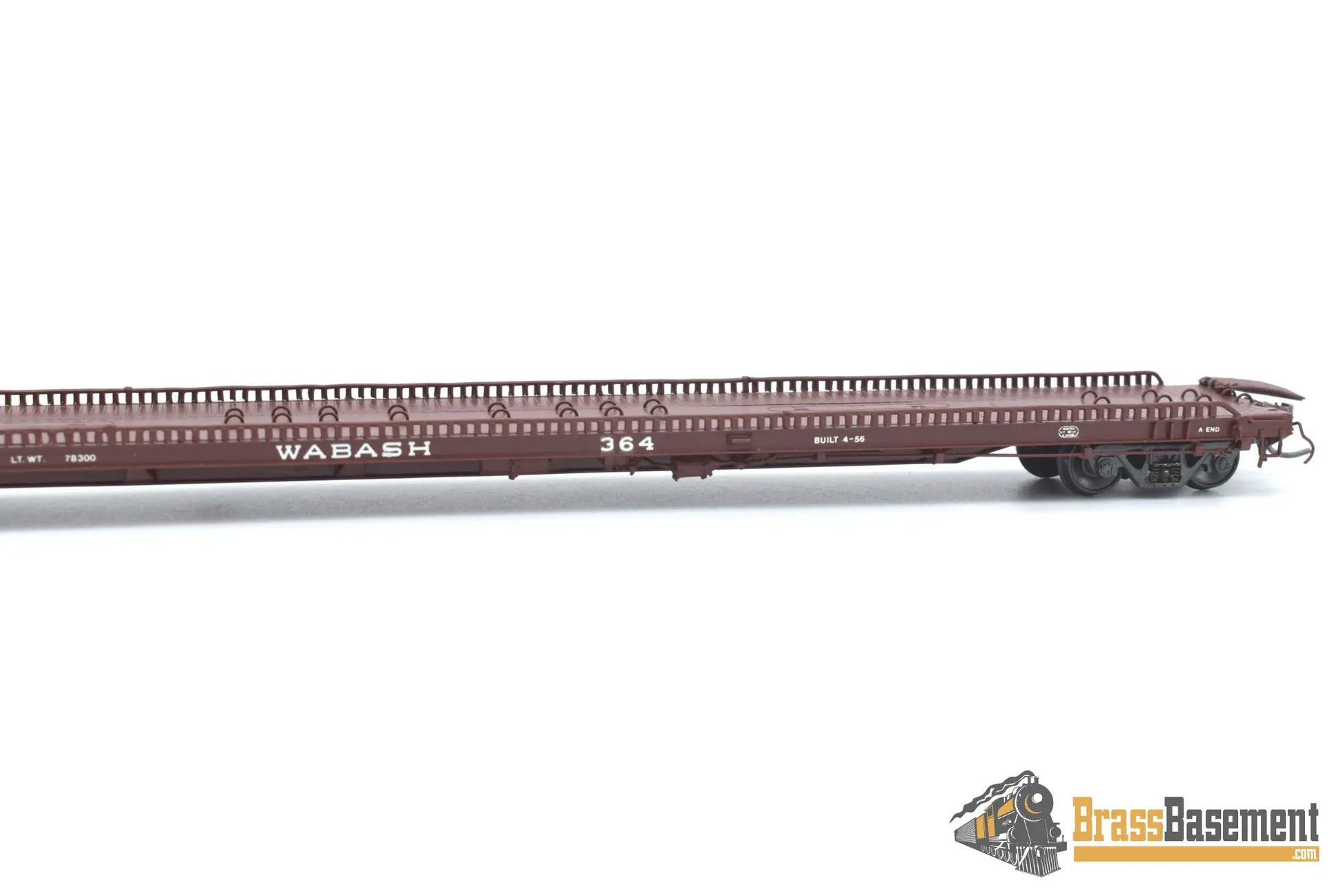 Ho Brass - Omi 3033.2 F - 39 Wabash Tructrain Flat Car #364 Custom Painted Freight