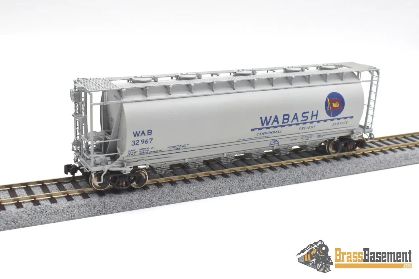 Ho Brass - Omi 3037 Wabash Cylindrical Covered Hopper Hc-60 #32967 Cpomi Freight