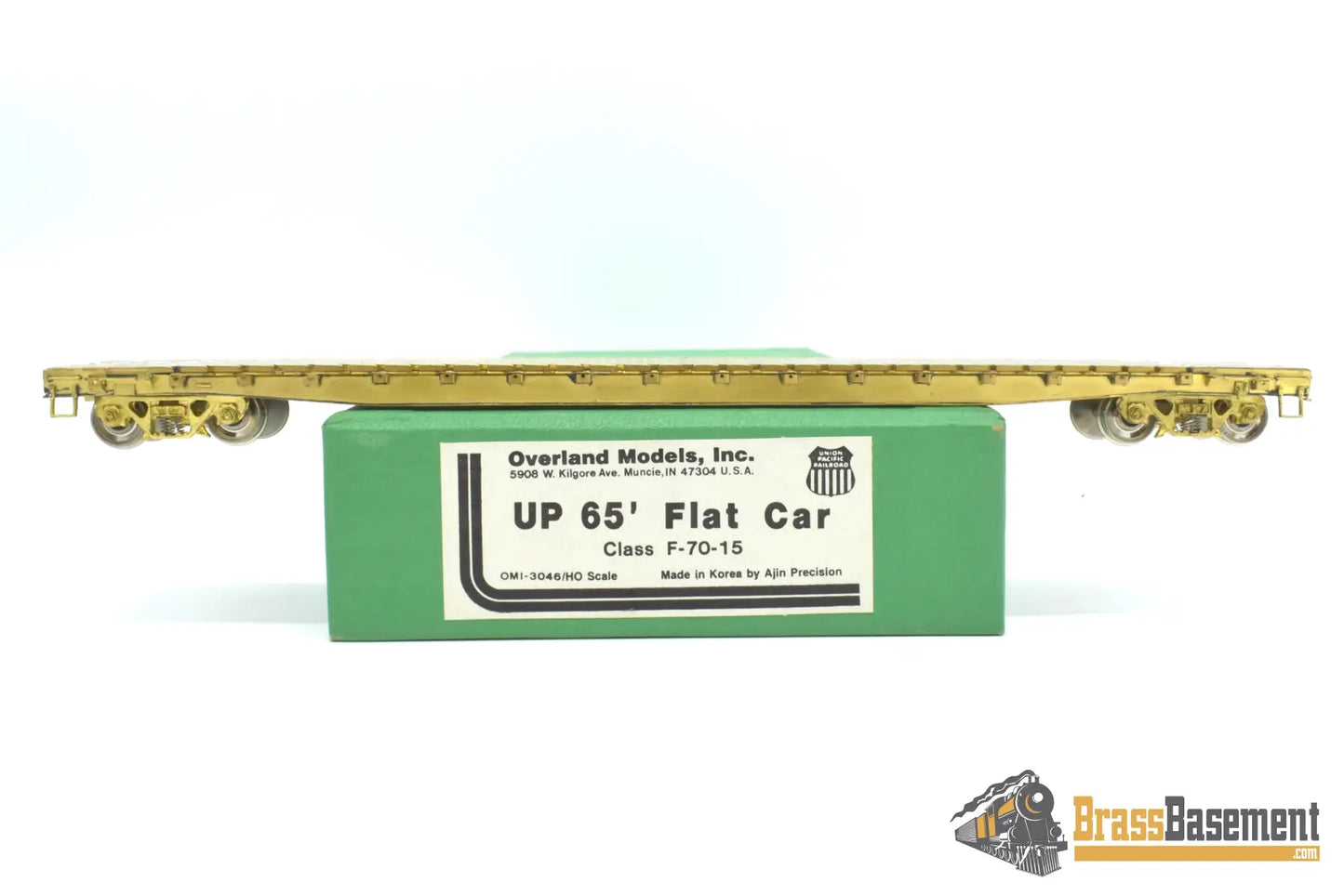 Ho Brass - Omi 3046 Union Pacific Up 65’ Flat Car F - 70 - 15 Unpainted Freight