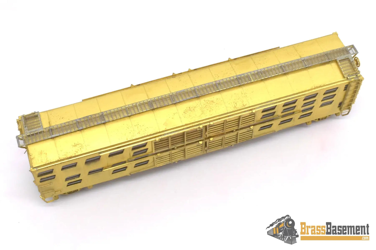 Ho Brass - Omi 3057 Overland Baltimore & Ohio B&O Pig Sheep Car ’S - 2’ Unpainted Freight