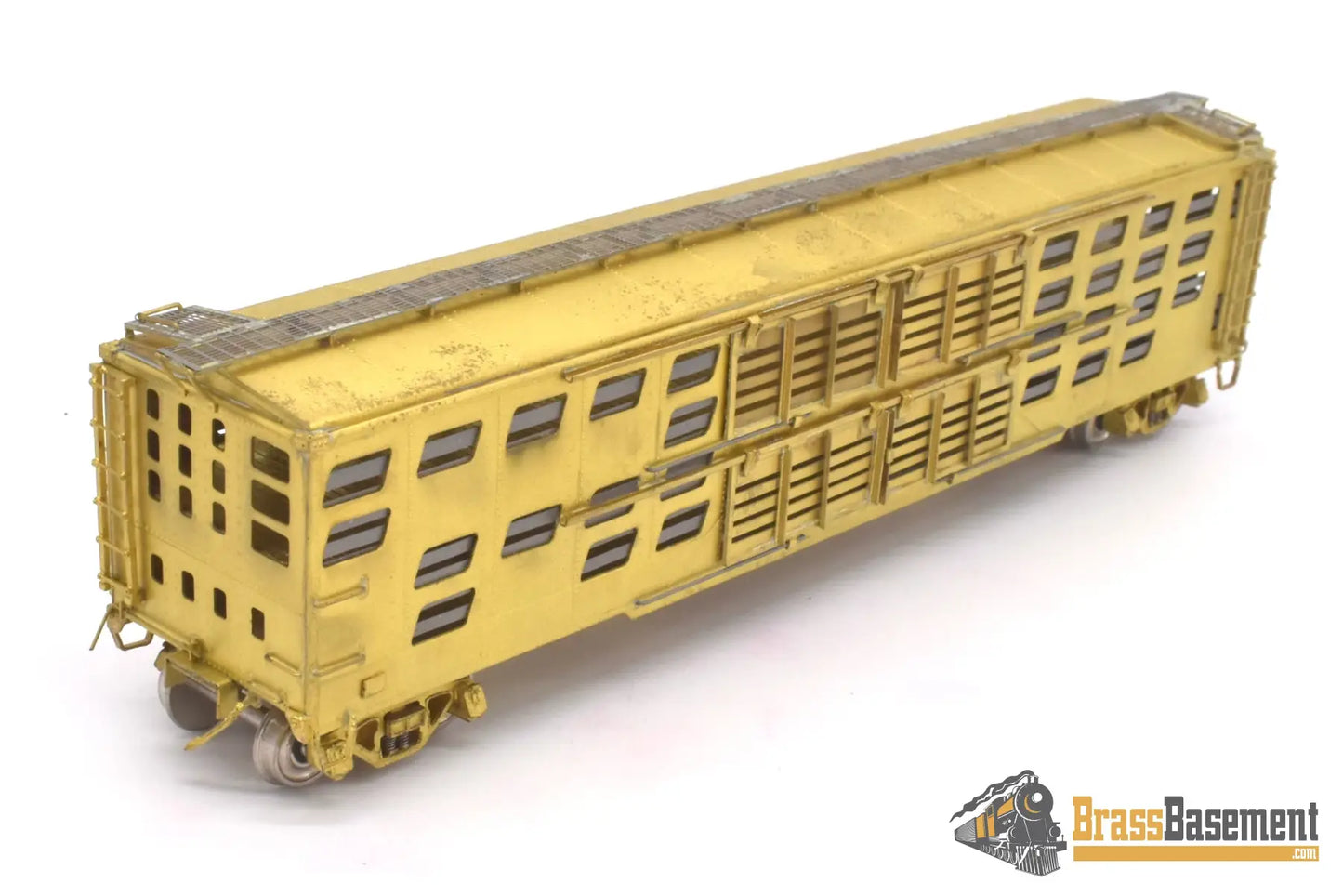 Ho Brass - Omi 3057 Overland Baltimore & Ohio B&O Pig Sheep Car ’S - 2’ Unpainted Freight