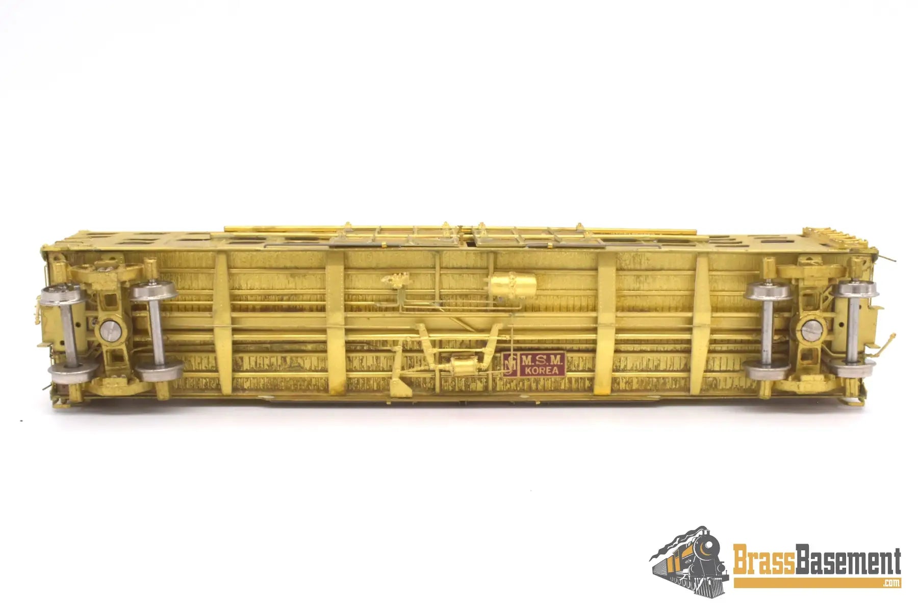 Ho Brass - Omi 3057 Overland Baltimore & Ohio B&O Pig Sheep Car ’S - 2’ Unpainted Freight