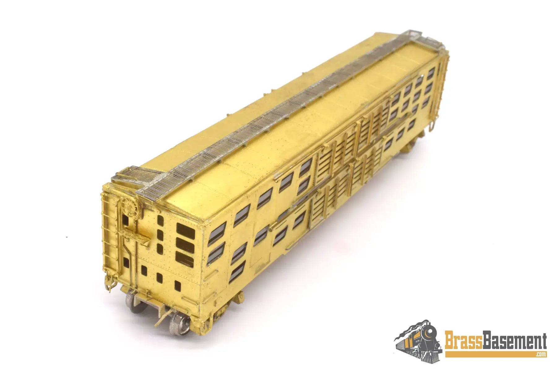 Ho Brass - Omi 3057 Overland Baltimore & Ohio B&O Pig Sheep Car ’S - 2’ Unpainted Freight
