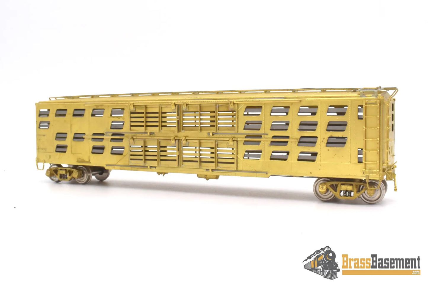 Ho Brass - Omi 3057 Overland Baltimore & Ohio B&O Pig Sheep Car ’S - 2’ Unpainted Freight