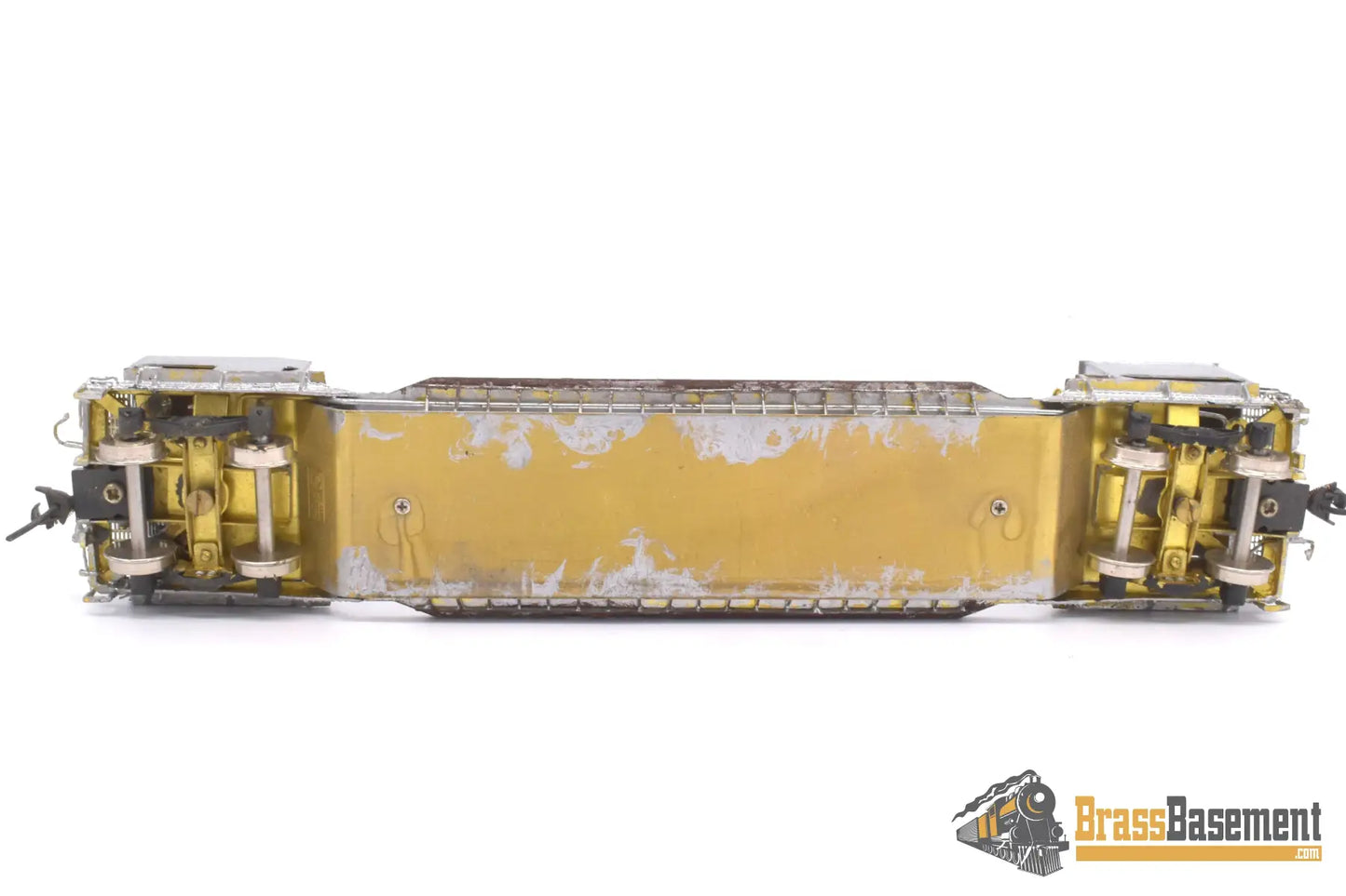 Ho Brass - Omi 3059 Union Pacific Up Bulldozer Wreck Flat Car #905268 No Box Caboose