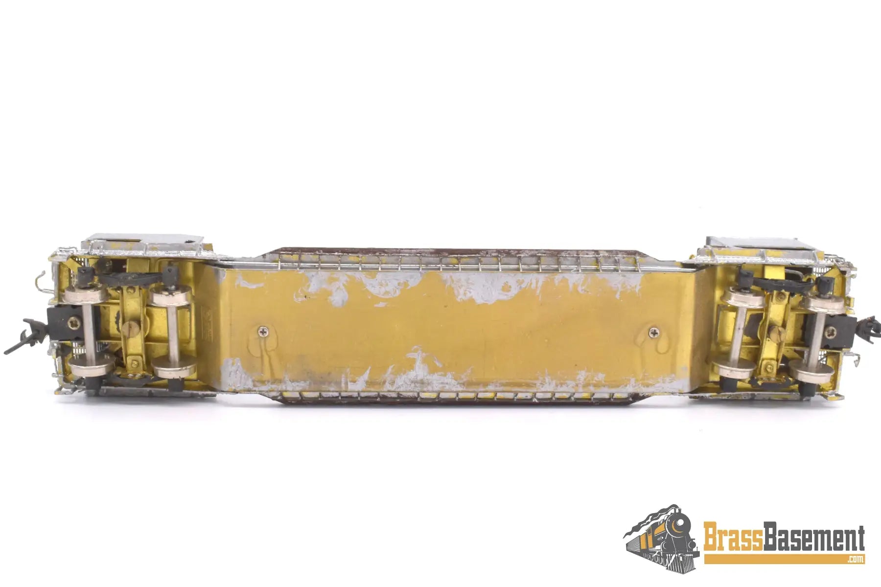 Ho Brass - Omi 3059 Union Pacific Up Bulldozer Wreck Flat Car #905268 No Box Caboose