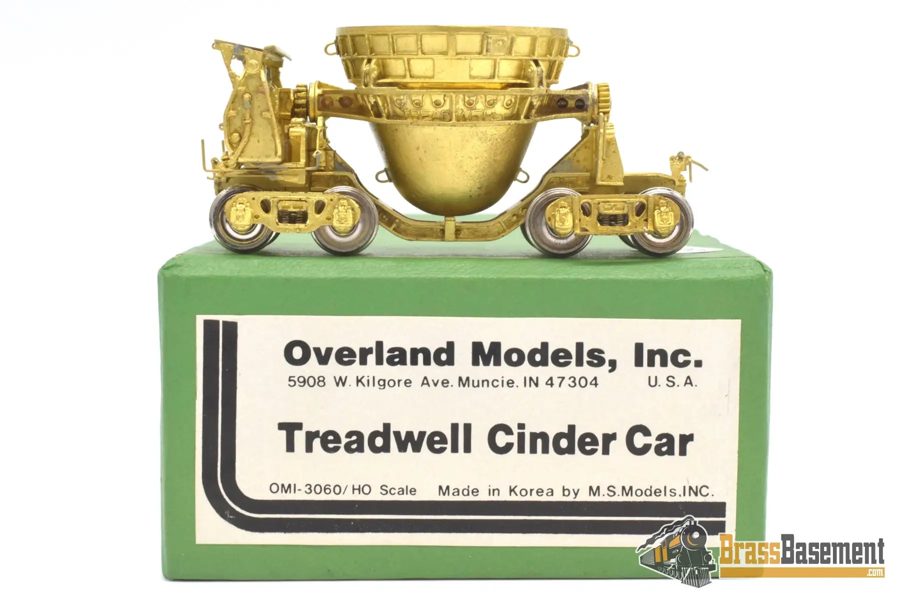 Ho Brass - Omi 3060 Treadwell Cinder Car Unpainted M.s Models Freight