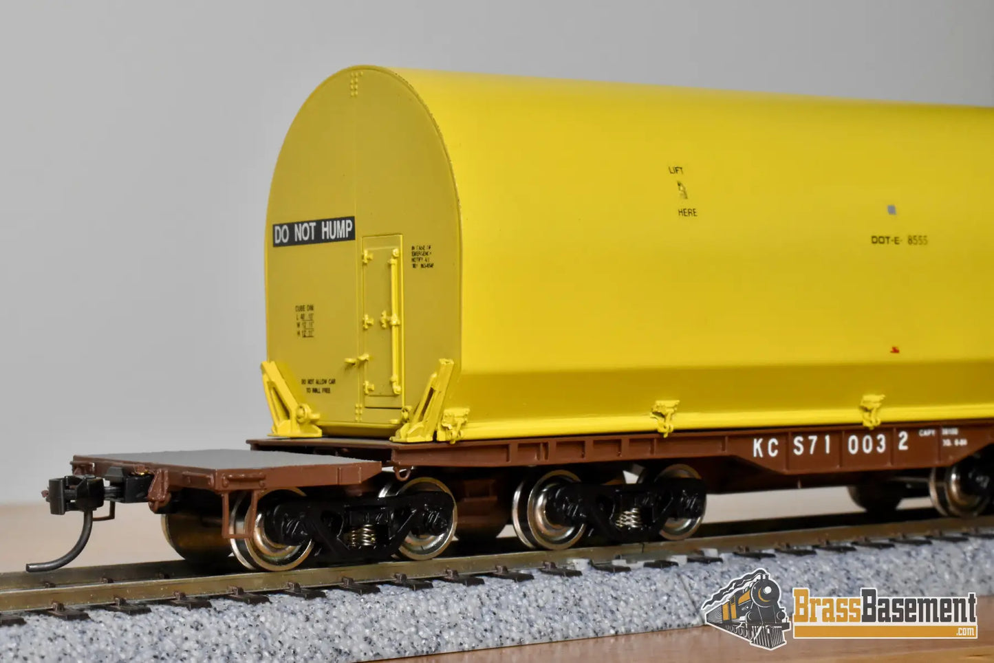 HO Brass OMI 3081.2 KCS Kansas City Southern NASA Shuttle Solid Rocket Motor Rail Car FP Freight
