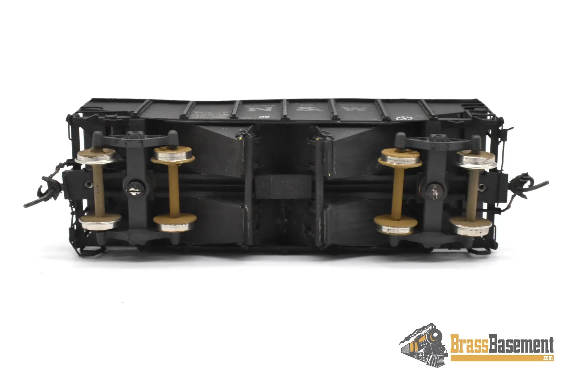 HO Brass - OMI 3087 N&W Norfolk & Western 55-Ton 2 Bay Hopper - Nice C/P Freight