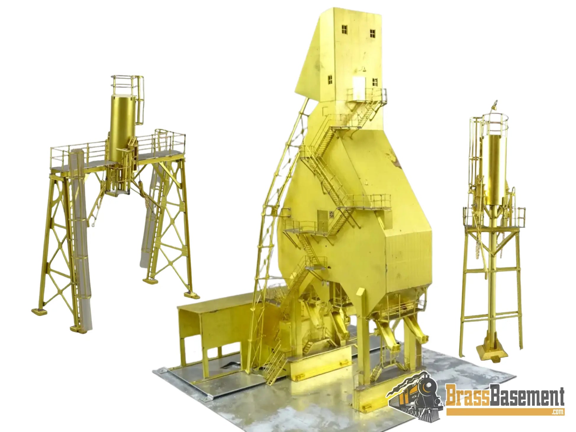 HO Brass – OMI 3126/3138/3139 Union Pacific 500-Ton Concrete Coal Tower Complex – 3-Piece Set – F/P – NIB – Dealer
