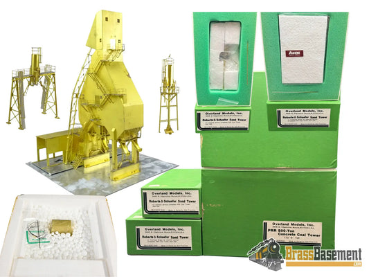 HO Brass – OMI 3126/3138/3139 Union Pacific 500-Ton Concrete Coal Tower Complex – 3-Piece Set – F/P – NIB – Dealer