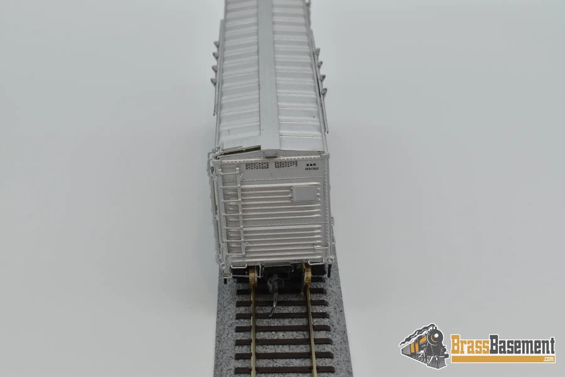 Ho Brass - Omi 3140 Baltimore & Ohio B&O Deluxe Livestock Car W/ Double Doors Freight