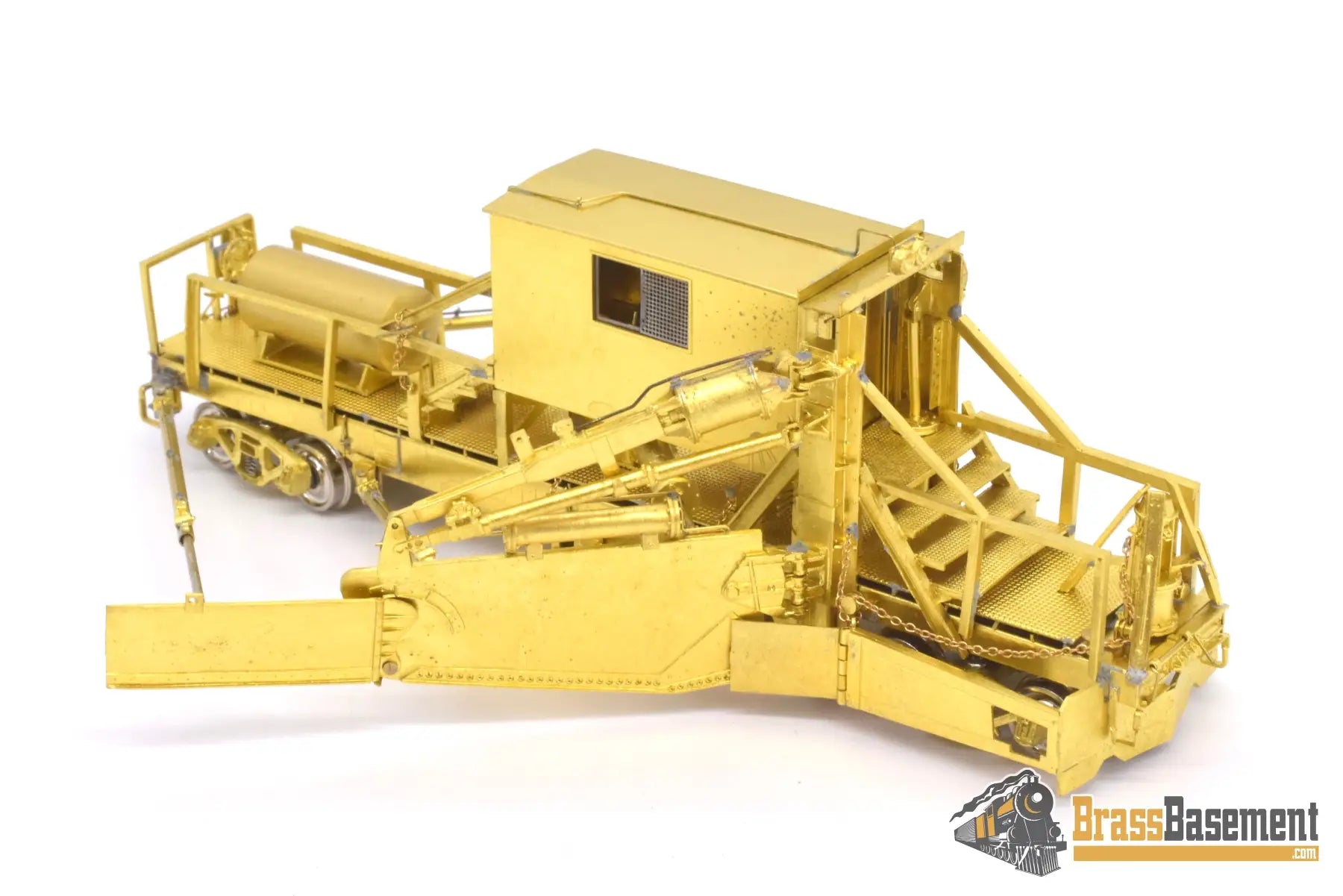 Ho Brass - Omi 3143 Jordan Spreader Model 2 - 180 C&O Milw Weyerhaeuser Unpainted Freight