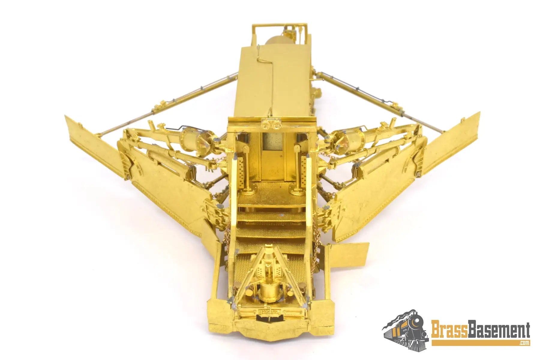 Ho Brass - Omi 3143 Jordan Spreader Model 2 - 180 C&O Milw Weyerhaeuser Unpainted Freight