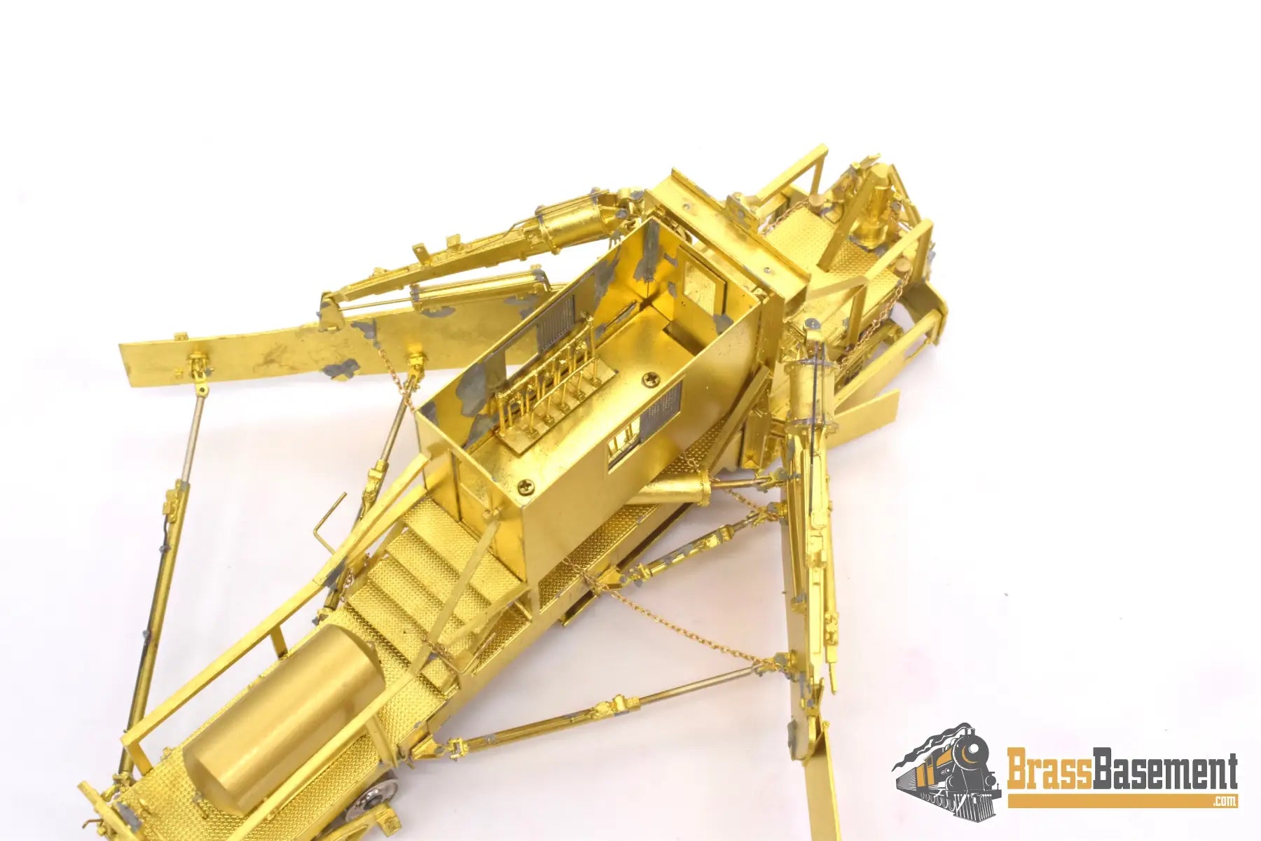 Ho Brass - Omi 3143 Jordan Spreader Model 2 - 180 C&O Milw Weyerhaeuser Unpainted Freight