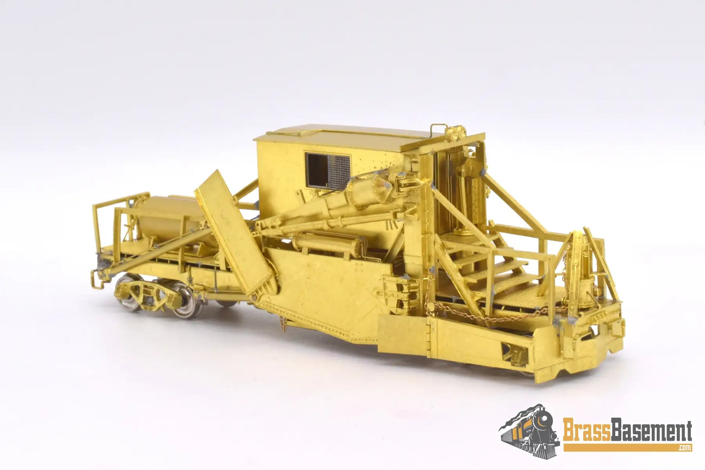Ho Brass - Omi 3143 Jordan Spreader Model 2 - 180 C&O Milw Weyerhaeuser Unpainted Freight
