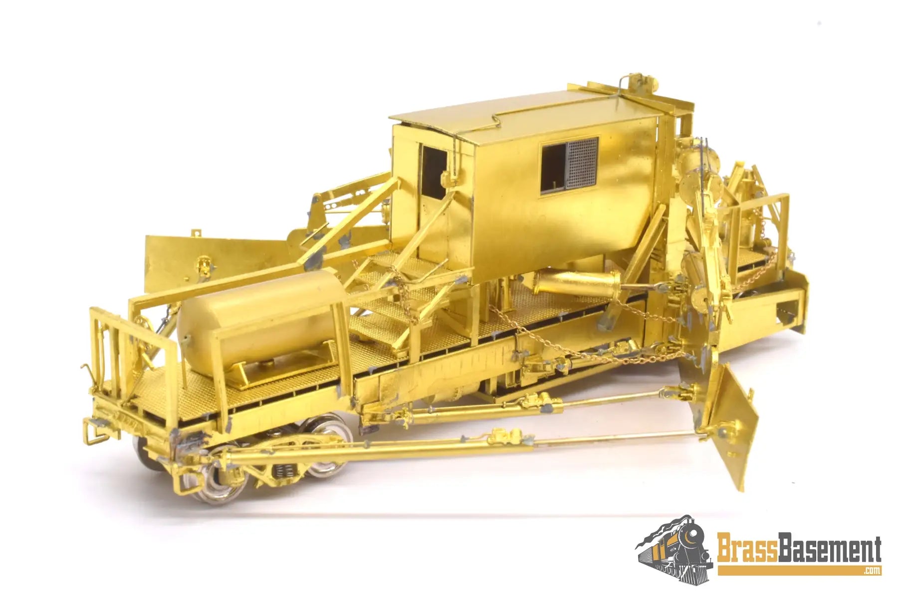 Ho Brass - Omi 3143 Jordan Spreader Model 2 - 180 C&O Milw Weyerhaeuser Unpainted Freight