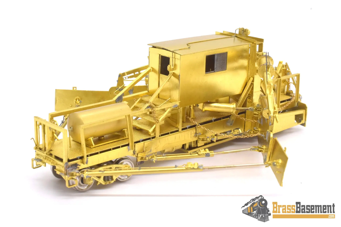 Ho Brass - Omi 3143 Jordan Spreader Model 2 - 180 C&O Milw Weyerhaeuser Unpainted Freight