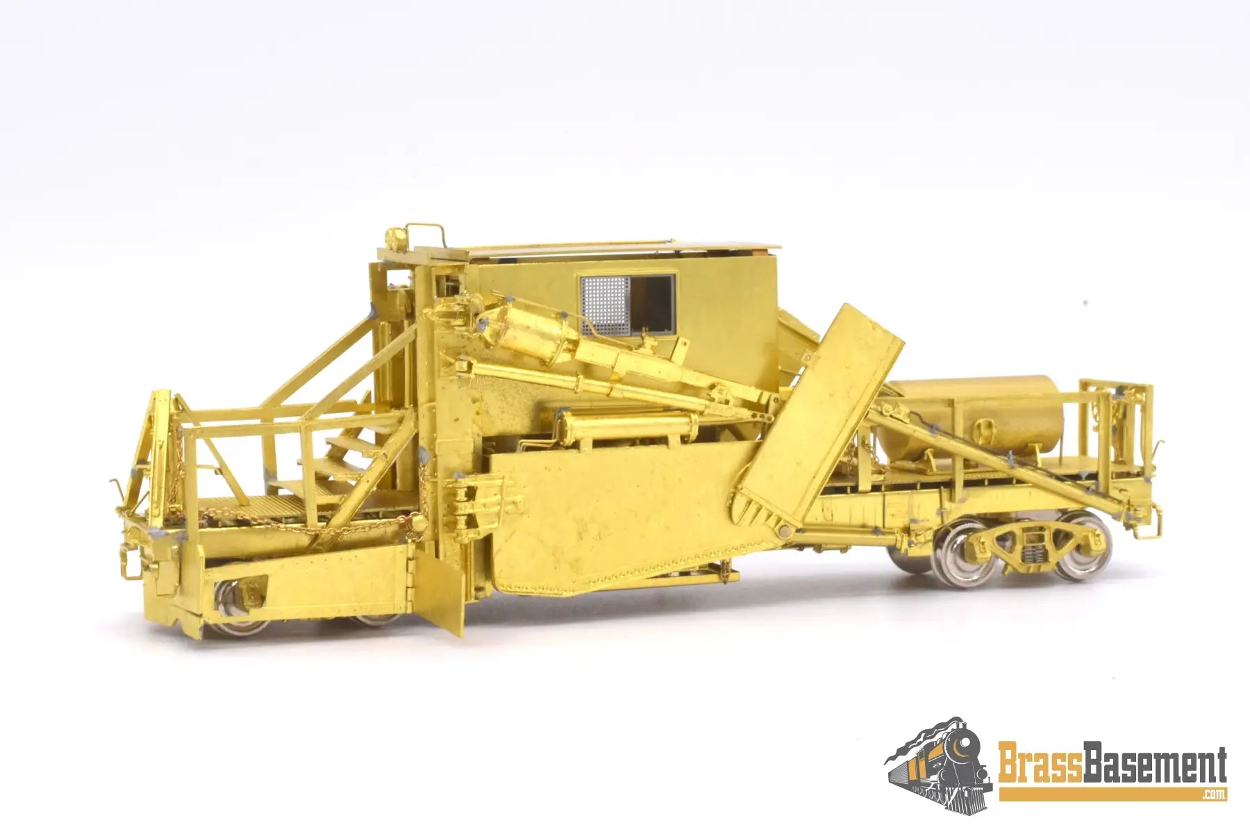 Ho Brass - Omi 3143 Jordan Spreader Model 2 - 180 C&O Milw Weyerhaeuser Unpainted Freight